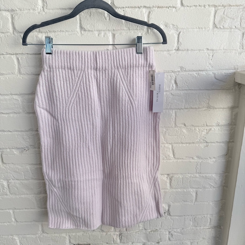 NWT Daily Ritual Ribbed Skirt - Picture 6 of 15